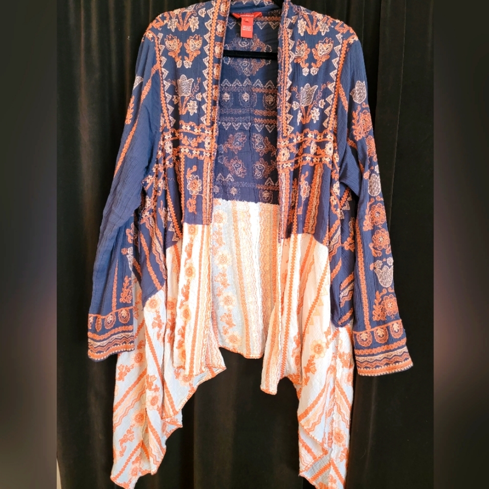 Sundance embroidered kimono
